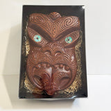 Heavily Carved Extra Large Maori Wheku Mask - ShopNZ