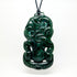 Huge 12cm Genuine NZ Greenstone Tiki Necklace - ShopNZ