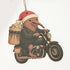 Iconic NZ Santa Kiwi Biker with Pipi Kete Christmas Ornament - ShopNZ