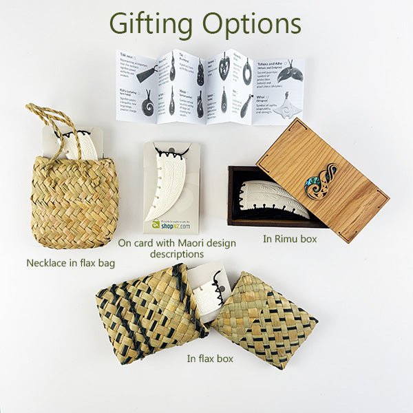 Intricately Carved Maori Bone Necklace In The Shape Of A Shark&