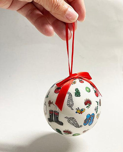 Kiwiana Icons Christmas Ball Ornament - ShopNZ