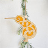 Koru Kiwi Bird NZ Made Christmas Ornament - ShopNZ