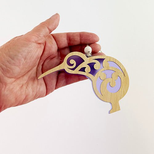 Koru Kiwi Bird NZ Made Christmas Ornament - ShopNZ