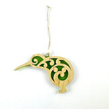 Koru Kiwi Bird NZ Made Christmas Ornament - ShopNZ