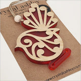 Koru NZ Fantail Bird Christmas Ornament - ShopNZ