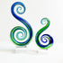 Large 24cm and 36cm Maori Koru Glass Ornaments - ShopNZ