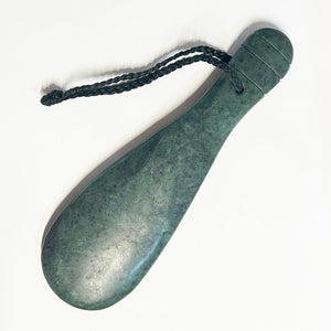 Large 30cm NZ Maori Greenstone Pounamu Mere - ShopNZ