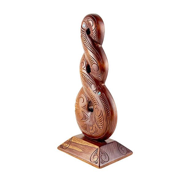 Large 43cm Maori Pikorua Twist Trophy or Ornament - ShopNZ