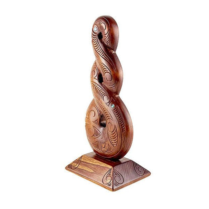 Large 43cm Maori Pikorua Twist Trophy or Ornament - ShopNZ