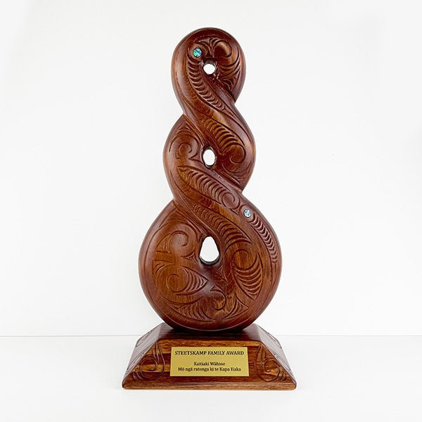 Large 43cm Maori Pikorua Twist Trophy or Ornament - ShopNZ