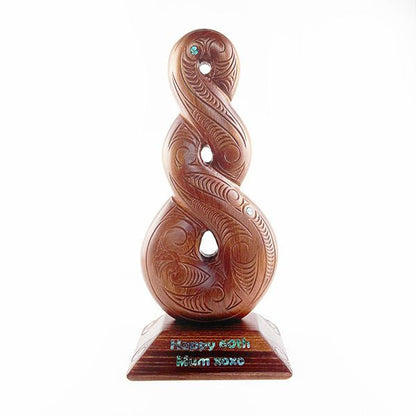 Large 43cm Maori Pikorua Twist Trophy or Ornament - ShopNZ
