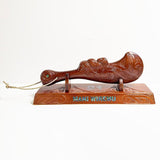 Large 46cm Carved Maori Wahaika Club on Stand - ShopNZ