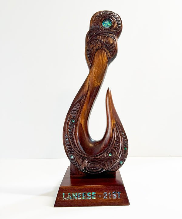 Large Maori Fish Hook Trophy - ShopNZ