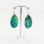 Large Paua Shell Drop Earrings