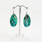 Large Paua Shell Drop Earrings - ShopNZ