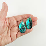 Large Paua Shell Drop Earrings - ShopNZ