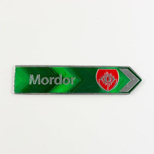 LOTR Mordor Souvenir NZ Road Sign Fridge Magnet - ShopNZ