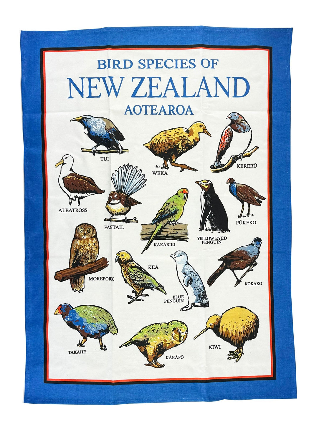 Lovely Birds of New Zealand Tea Towel - ShopNZ