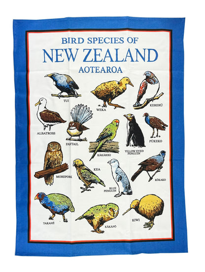 Lovely Birds of New Zealand Tea Towel - ShopNZ