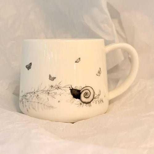 Lovely Walking With Aroha Mug - Kiwi Bird Design by local artist Katy Hayward - ShopNZ