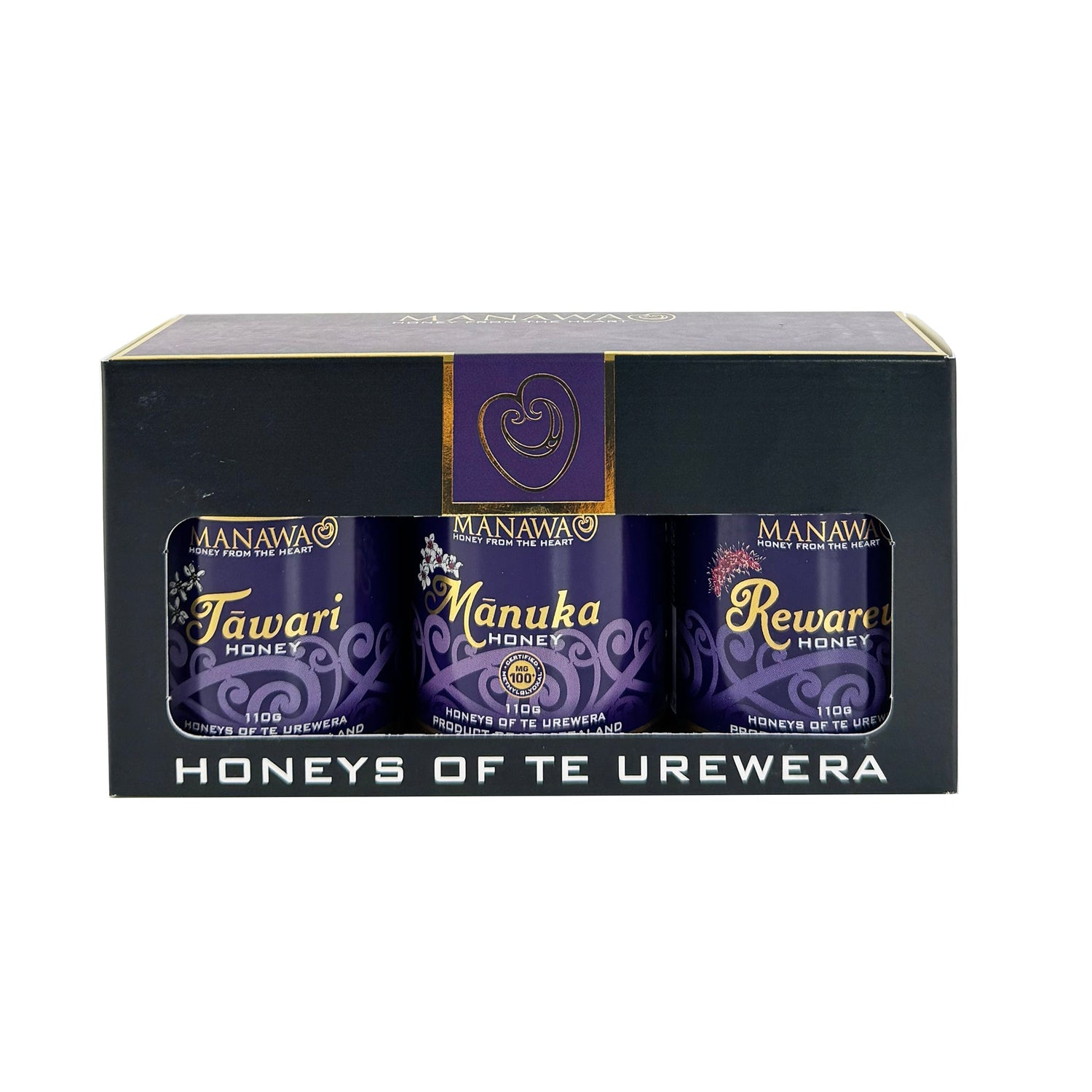 Manawa Honey 3-Pack - Tawari Rewarewa and Manuka - ShopNZ