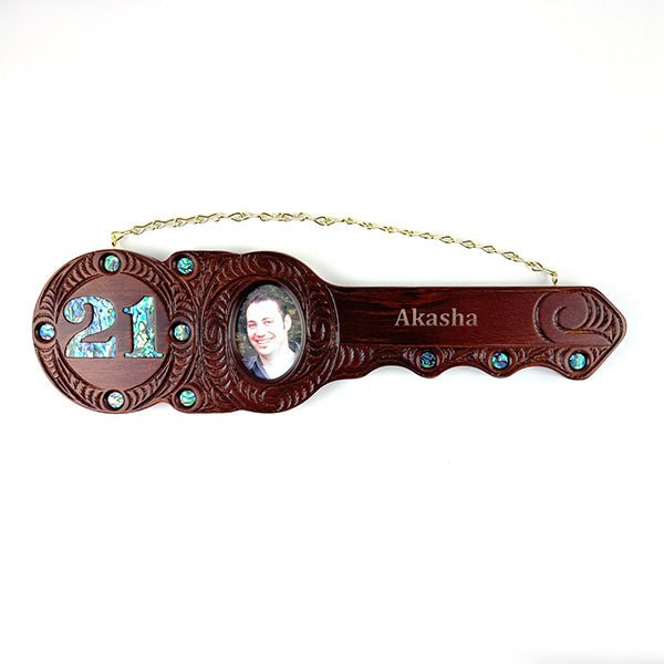 Maori 21st Birthday Key with Photo - ShopNZ