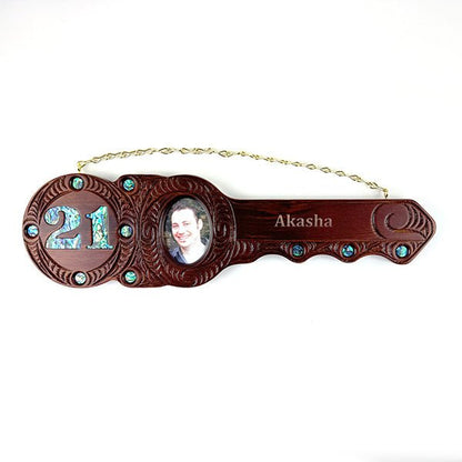 Maori 21st Birthday Key with Photo - ShopNZ