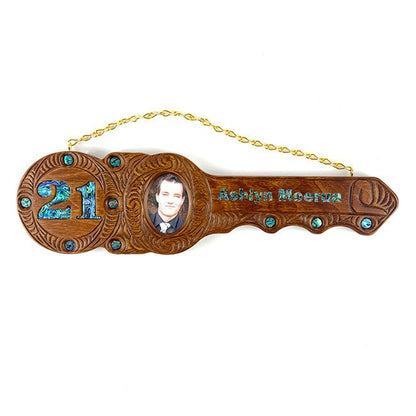 Maori 21st Birthday Key with Photo - ShopNZ