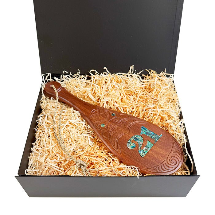 Maori 21st Birthday Patu Inlaid With Paua Shell - ShopNZ