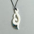Maori Bone Hook Necklace with Twist Koru and Paua - ShopNZ