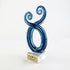 Maori Glass Twist Koru Trophy or Ornament - 3 Sizes - ShopNZ