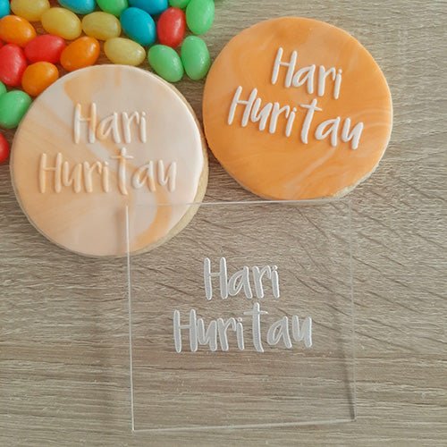 Maori Hari Huritau Happy Birthday Fondant Icing Stamp - ShopNZ