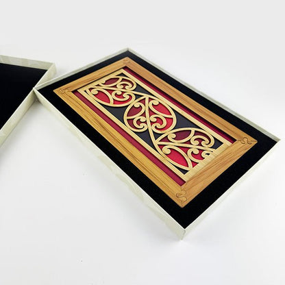 Maori Heart Koru Rimu Wall Panel - ShopNZ