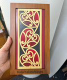 Maori Heart Koru Rimu Wall Panel - ShopNZ