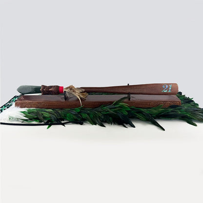 Maori Korowai to Cover Taiaha on Stand - ShopNZ