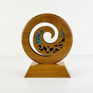 Maori Koru Trophy on Large Engravable Stand - ShopNZ