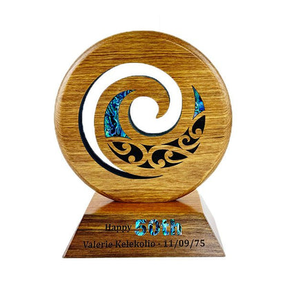 Maori Koru Trophy on Large Engravable Stand - ShopNZ