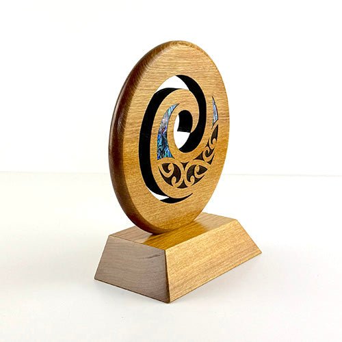 Maori Koru Trophy on Large Engravable Stand - ShopNZ