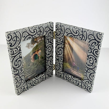 Maori Kowhaiwhai Design Double Photo Frame - ShopNZ
