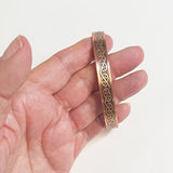 Maori Kowhaiwhai Koru Copper Bracelet - ShopNZ