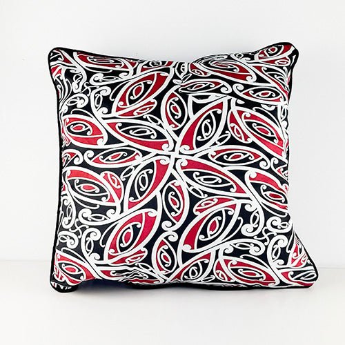 Maori Kowhaiwhai Pattern Cushion Cover - ShopNZ