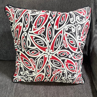 Maori Kowhaiwhai Pattern Cushion Cover - ShopNZ
