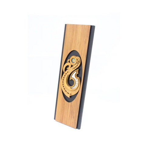 Maori Matau Fish Hook Rimu Wall Art - ShopNZ