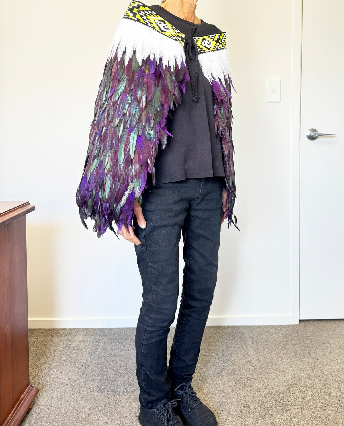 Māori Ngāti Porou Māori Feather Korowai Cape - ShopNZ