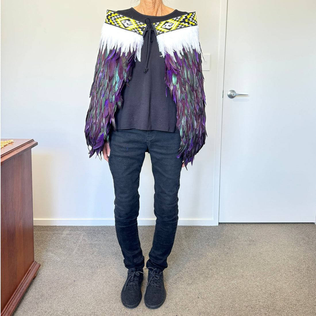 Māori Ngāti Porou Māori Feather Korowai Cape - ShopNZ