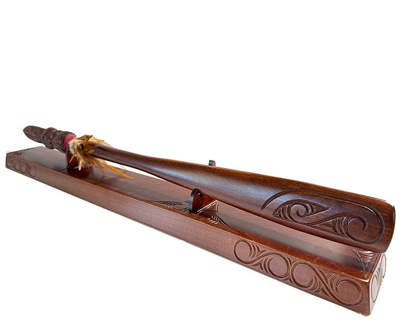 Maori Taiaha on Stand - ShopNZ