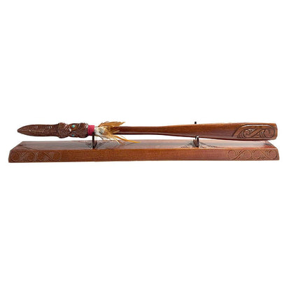 Maori Taiaha on Stand - ShopNZ