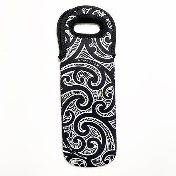 Maori Tattoo Print Wine Bottle Cooler - ShopNZ