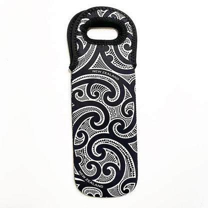 Maori Tattoo Print Wine Bottle Cooler - ShopNZ