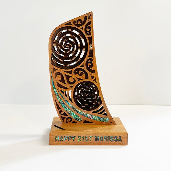 Maori Waka Canoe Stern Leadership Trophy - ShopNZ